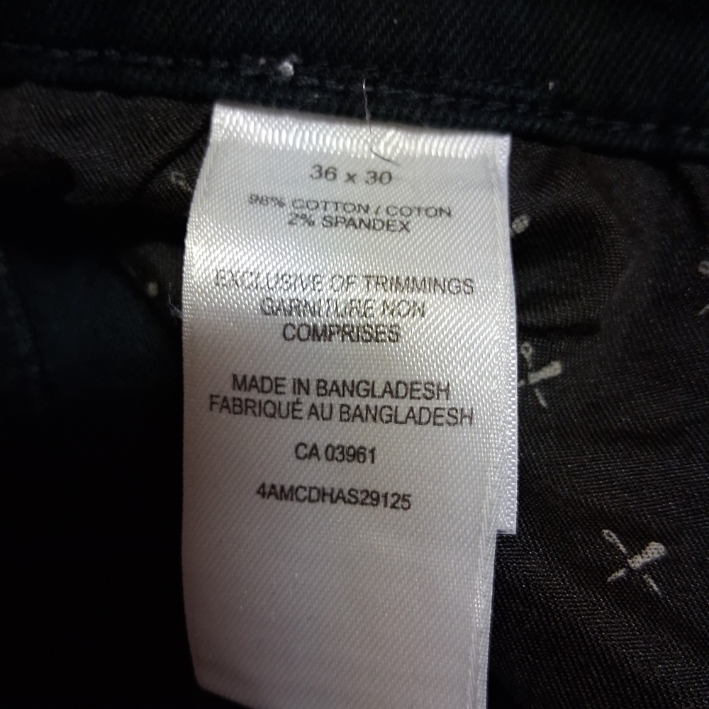 4/20$ Denver Hayes Men's Black Slim Jeans - Picture 3 of 6